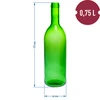 Weinflasche 0,75 L mit Korken und Kappen - 12 St. - 6 ['butelki do wina', ' zestaw butelek', ' butelki 12 szt.', ' butelki z korkami', ' butelki winiarskie', ' kapturki termokurczliwe', ' zestaw do wina', ' butelki 750 ml', ' karton butelek', ' domowe wino', ' korki z korka', ' pudełko na butelki']